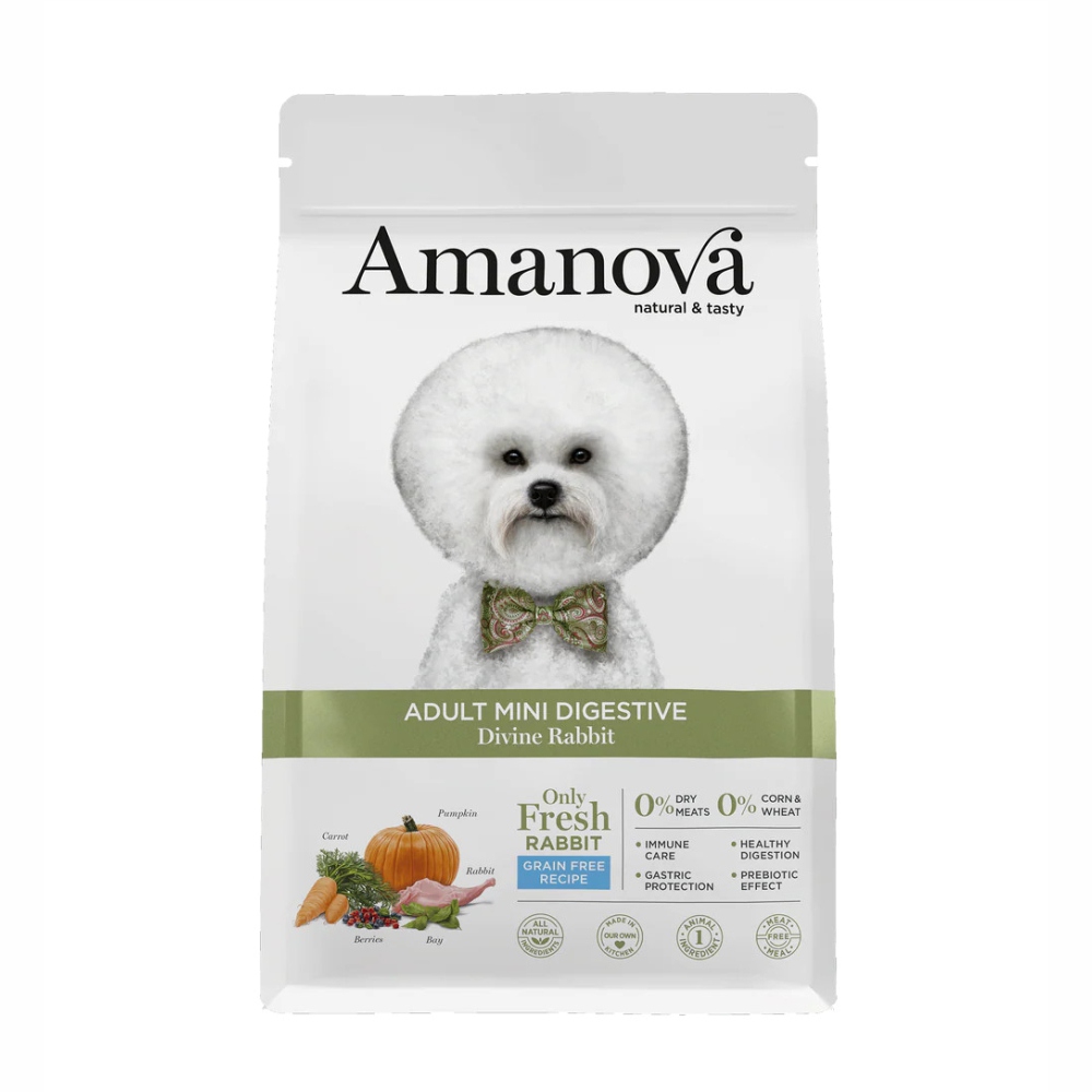 Amanova Adult Mini Digestive Divine Rabbit 2 kg karma z królikiem dla psa