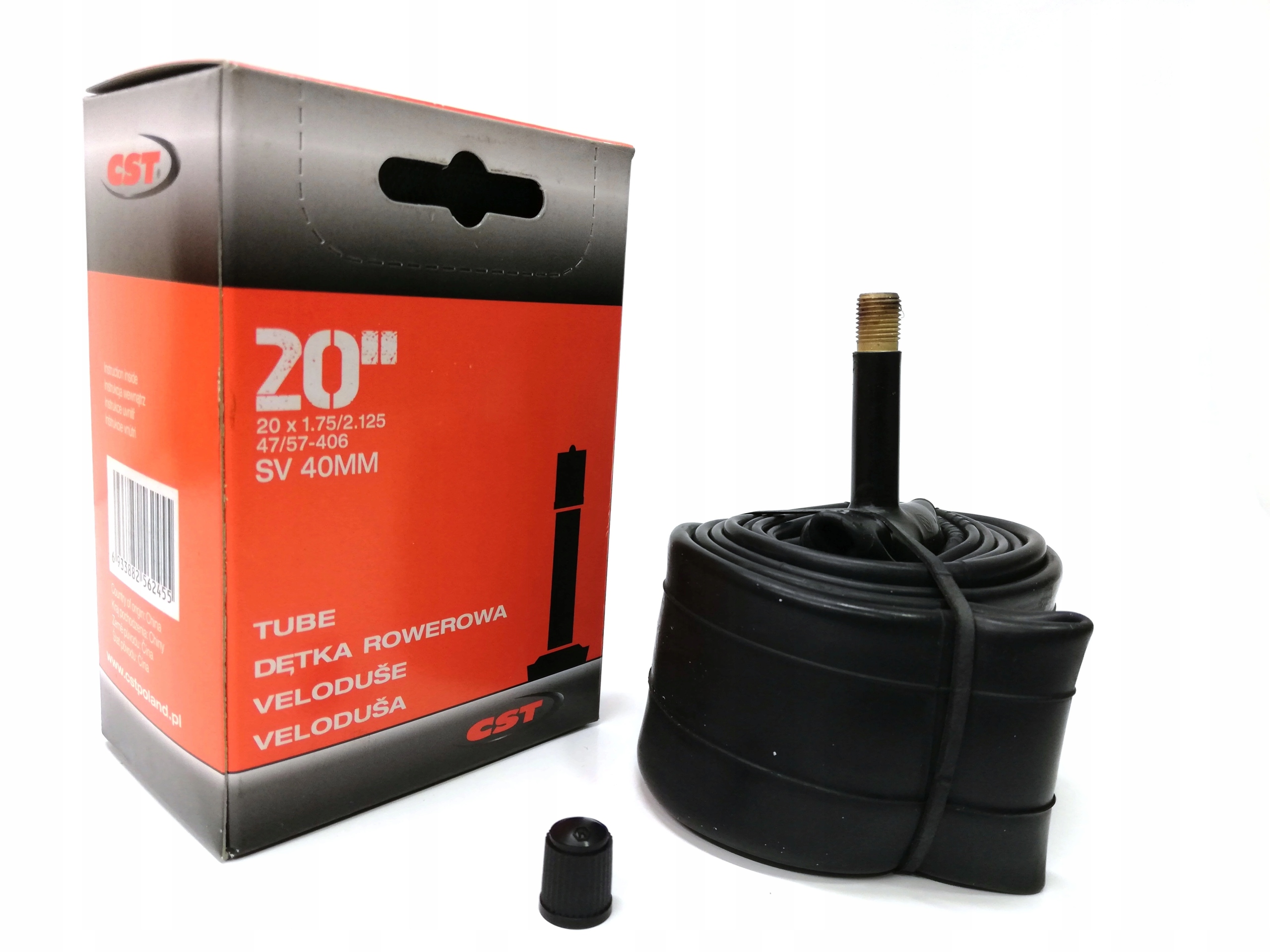 

Dętka Cst 20x1,75/2,125 Av/sv (Schrader) TB-CS049