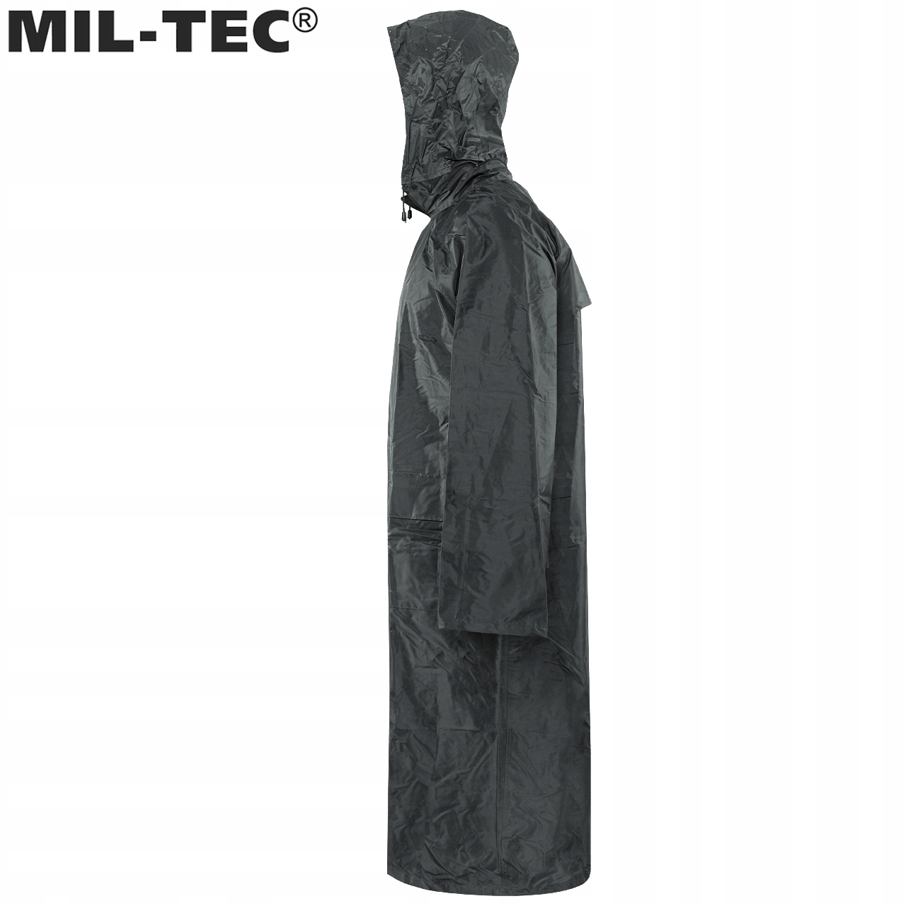 Kurtka przeciwdeszczowa Mil-Tec Płaszcz Sztormiak Weather Coat Czarna S Marka Mil-Tec