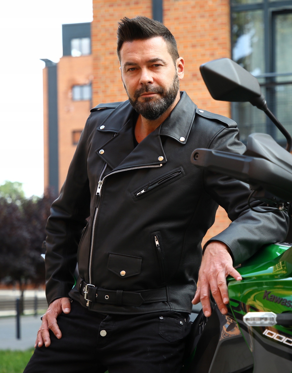 STYLOWA KURTKA MOTOCYKLOWA RAMONESKA SKÓRA 5XL Przeznaczenie miasto turystyka