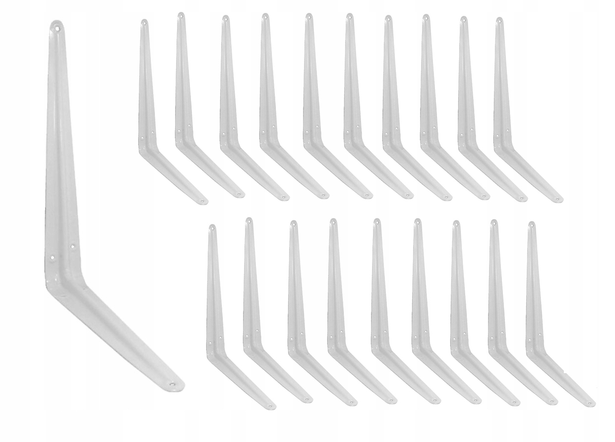 

Wspornik budowlany do półki biały 200x150mm -20szt