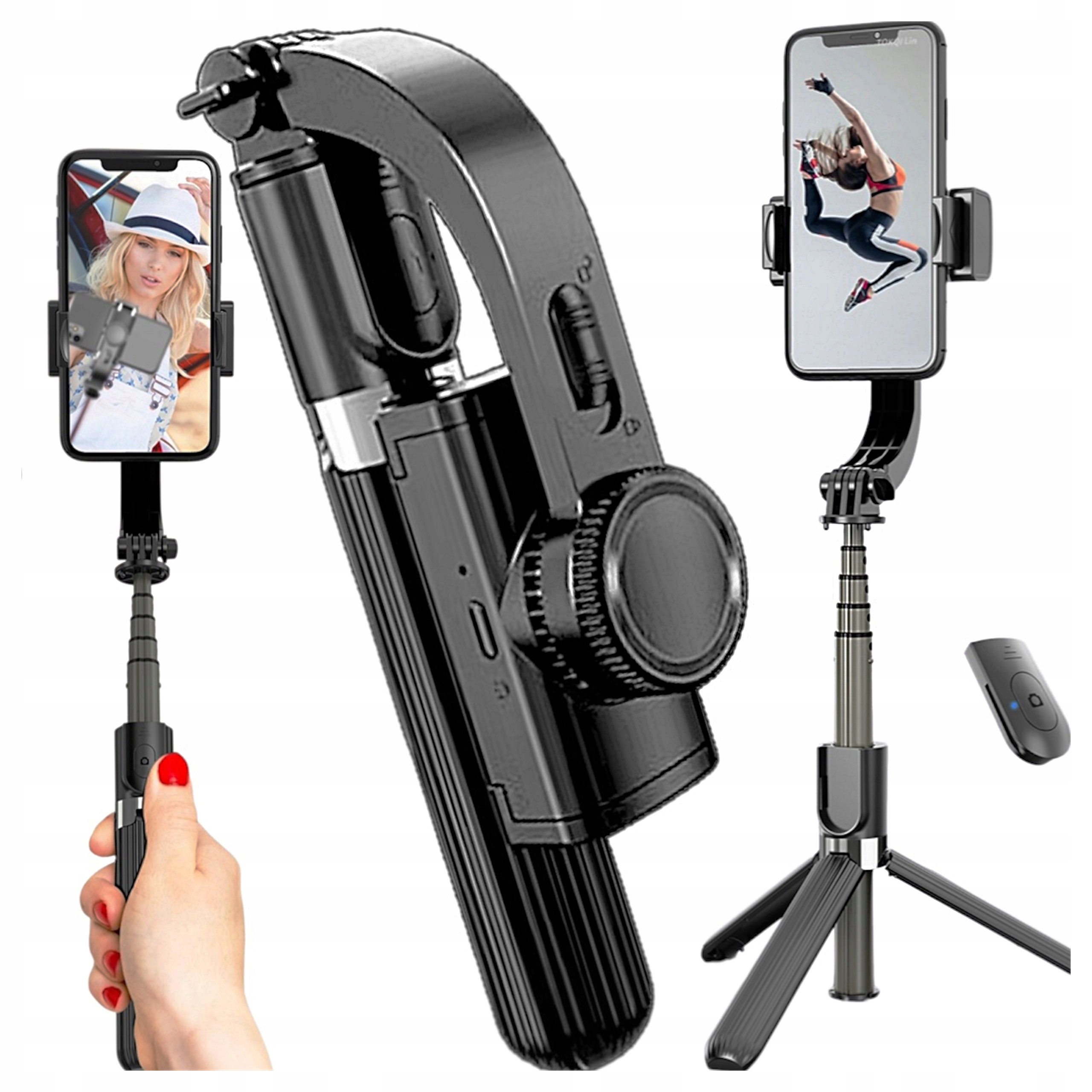 SELFIE STICK TRIPOD GIMBAL STABILIZATOR DO SAMSUNG PRO UCHWYT NA TELEFON AI