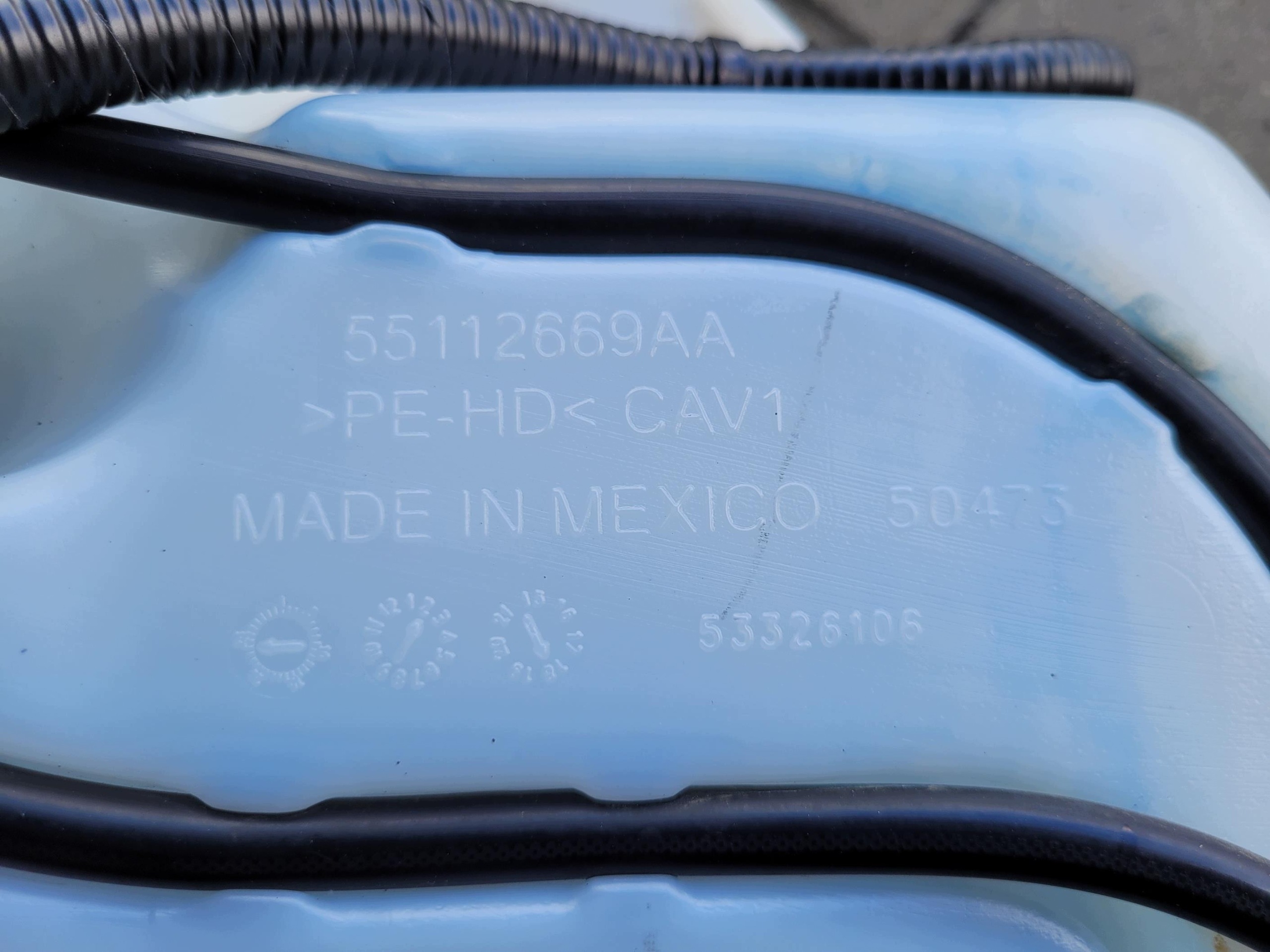 53326106 tank washer fluid tank pump JEEP COMPASS II