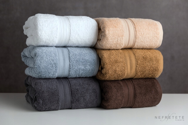 NEFRETETE Ręcznik 800 GSM bawełna egipska 70x130 Kolor odcienie niebieskiego