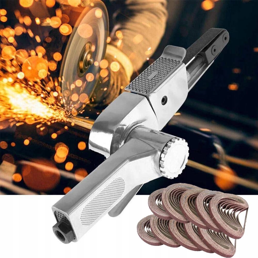 Pneumatická Pásová Bruska 10x330+25x Pás Pro Pásovou Brusku