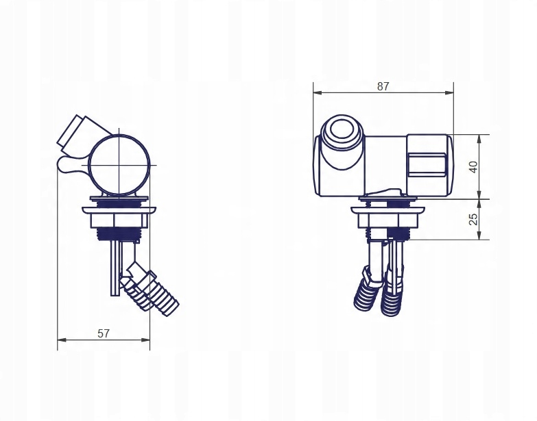 KRAN BATERIA PRYSZNICOWA DO KABINY MIKSER PRZYCZEPA KAMPER ŁÓDŹ WYŁĄCZNIK Stan opakowania oryginalne