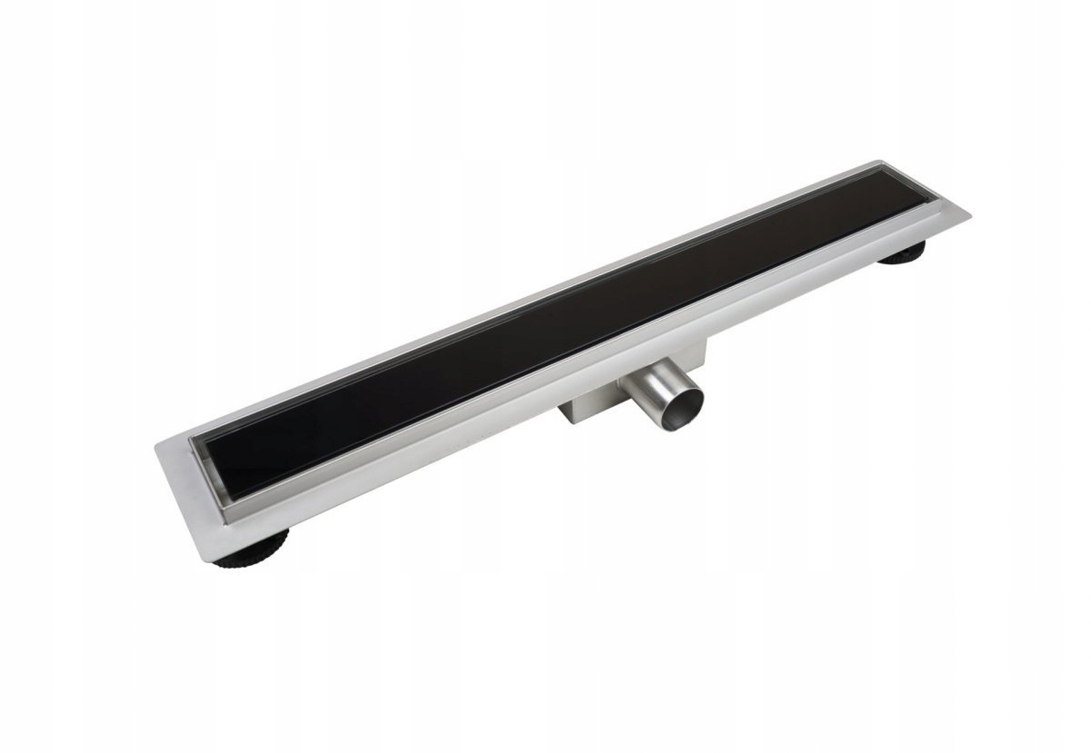 Lineární odtok G-drain Dark 700 se skleněným panelem, nerezová ocel