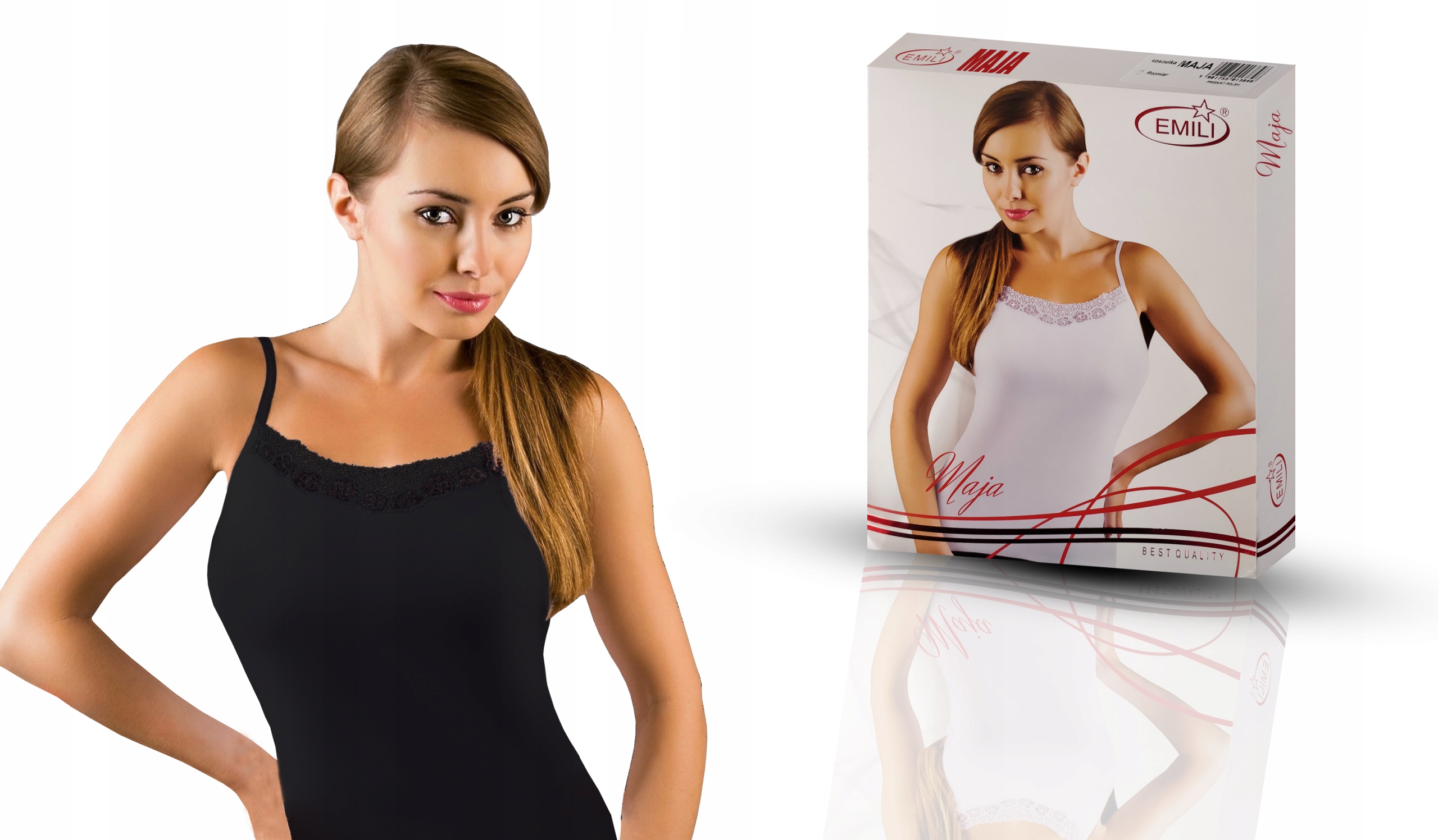 

Emili Koszulka damska Maja czarna bawełna M