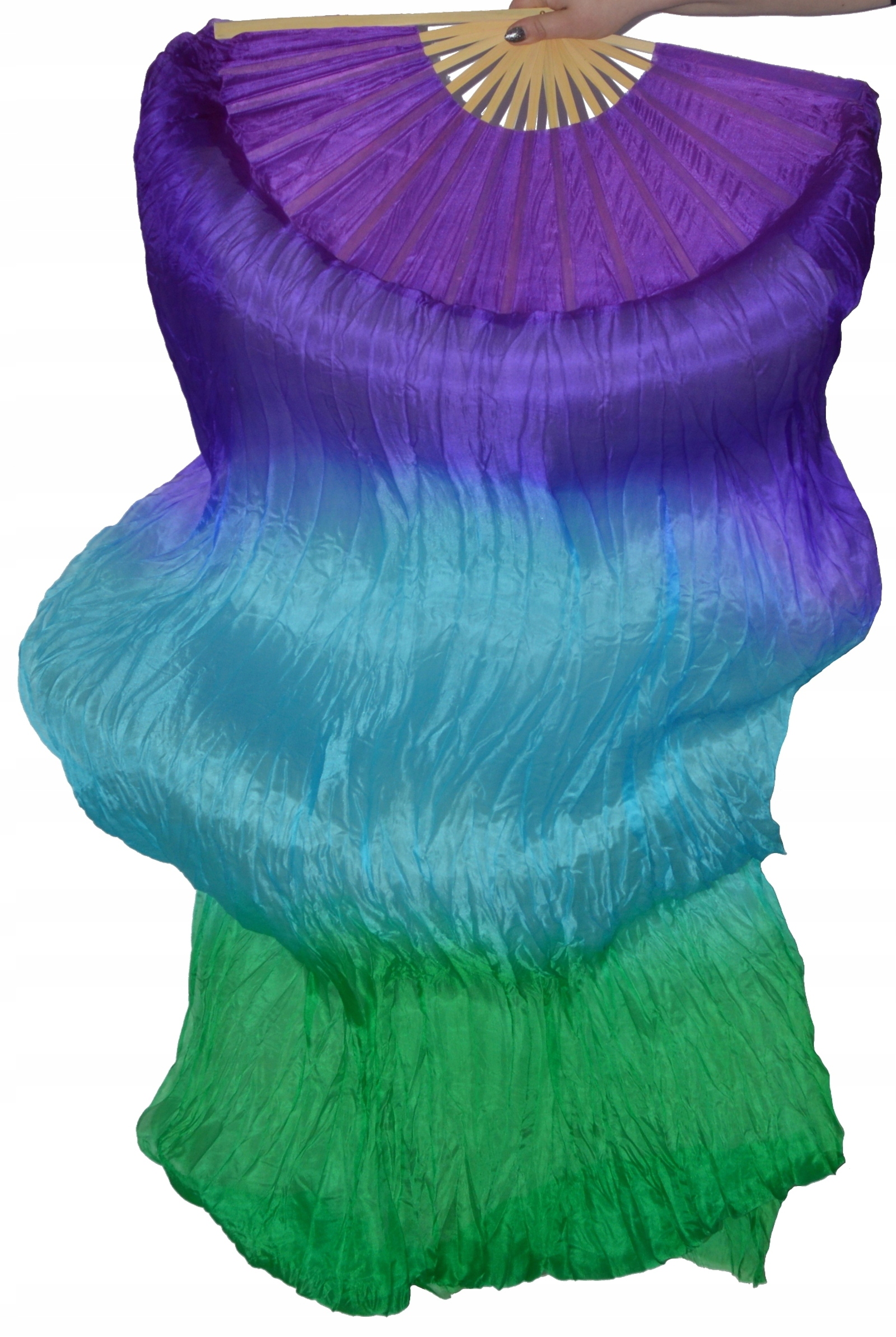 

Wachlarze Fan Veils jedwab belly dance tribal x 2