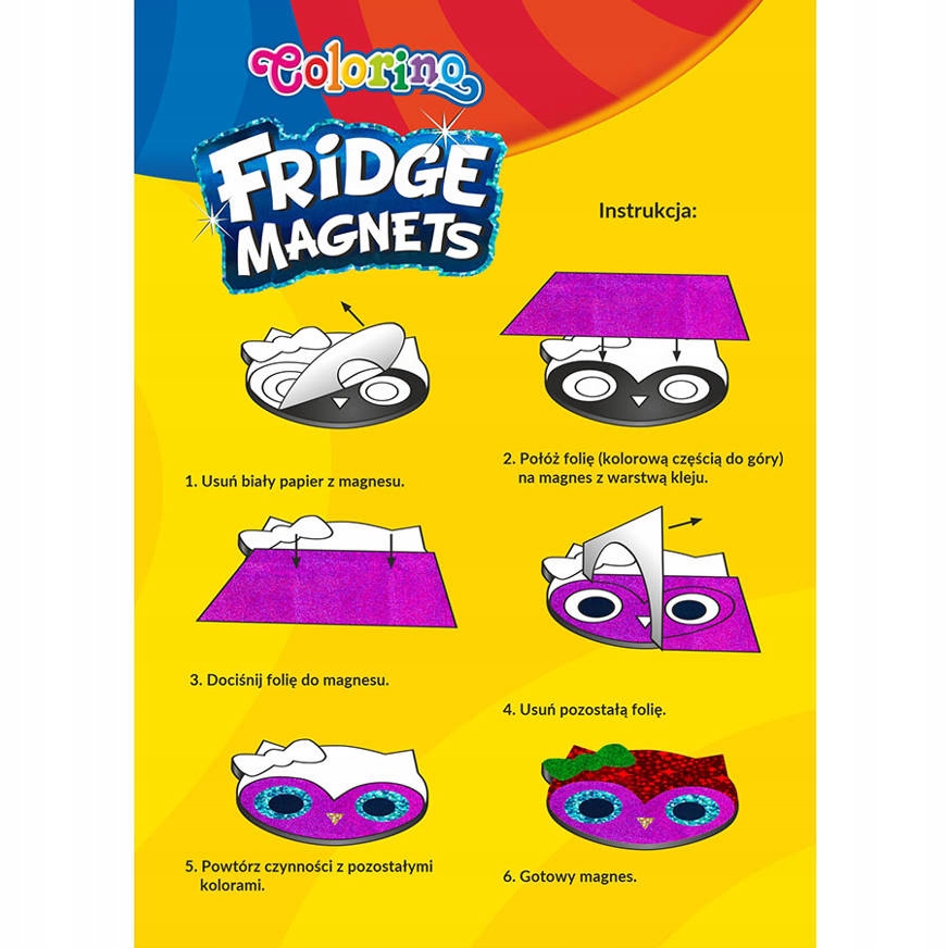 MAGNESY Z DINOZAURAMI DO OZDABIANIA COLORINO Kod producenta 03508PTR_D