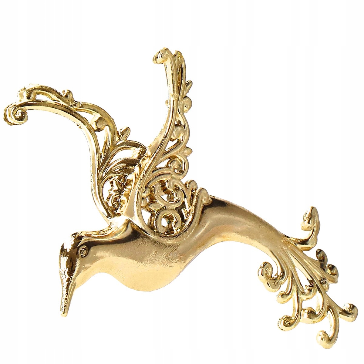 ZŁOTE ZAWIESZKI PTASZKI NA CHOINKĘ AŻUROWE DEKORACJE CHOINKOWE OZDOBY 2szt Marka Springos