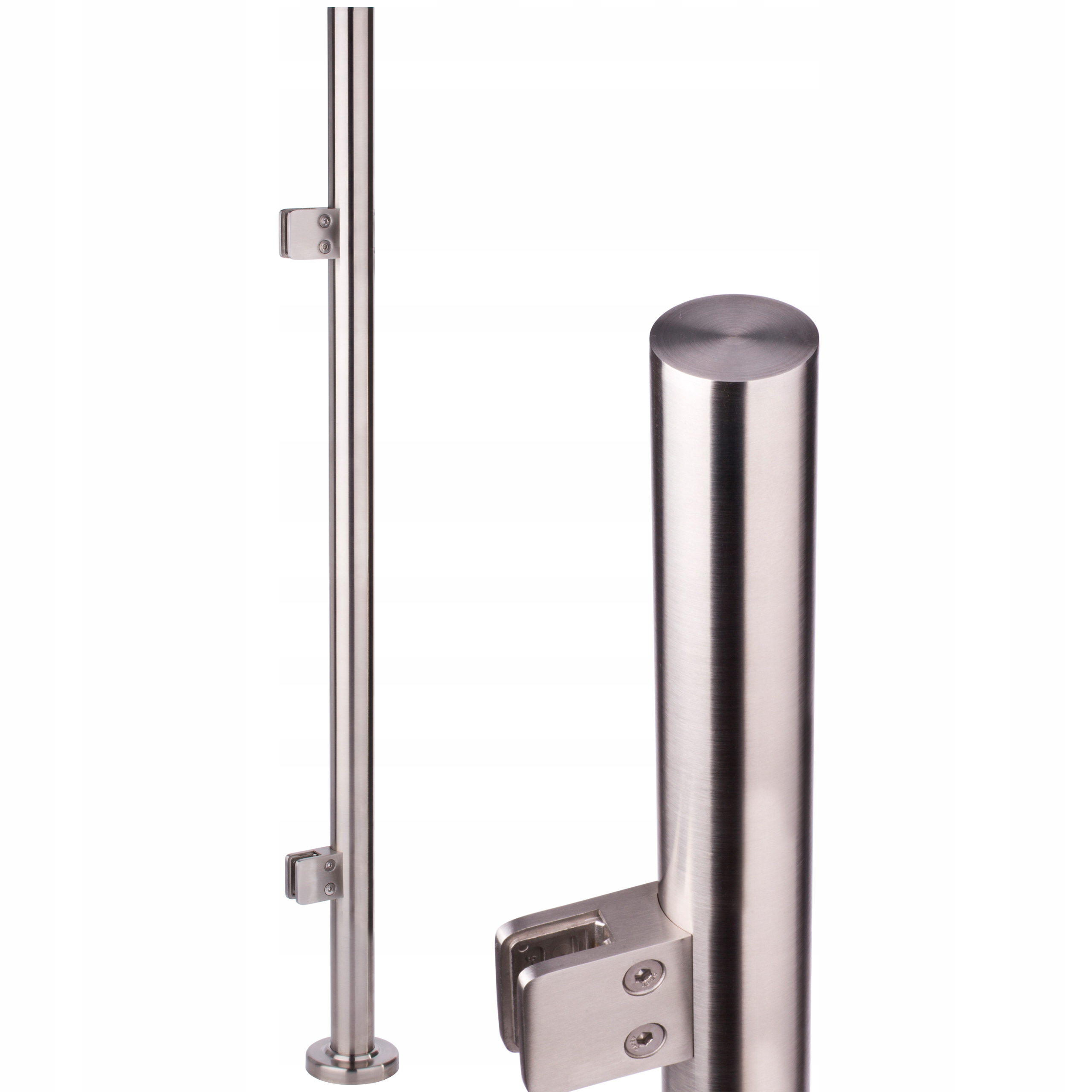 

Słupek balustrady fi 42,4 Dla Szkła 100cm Startowy