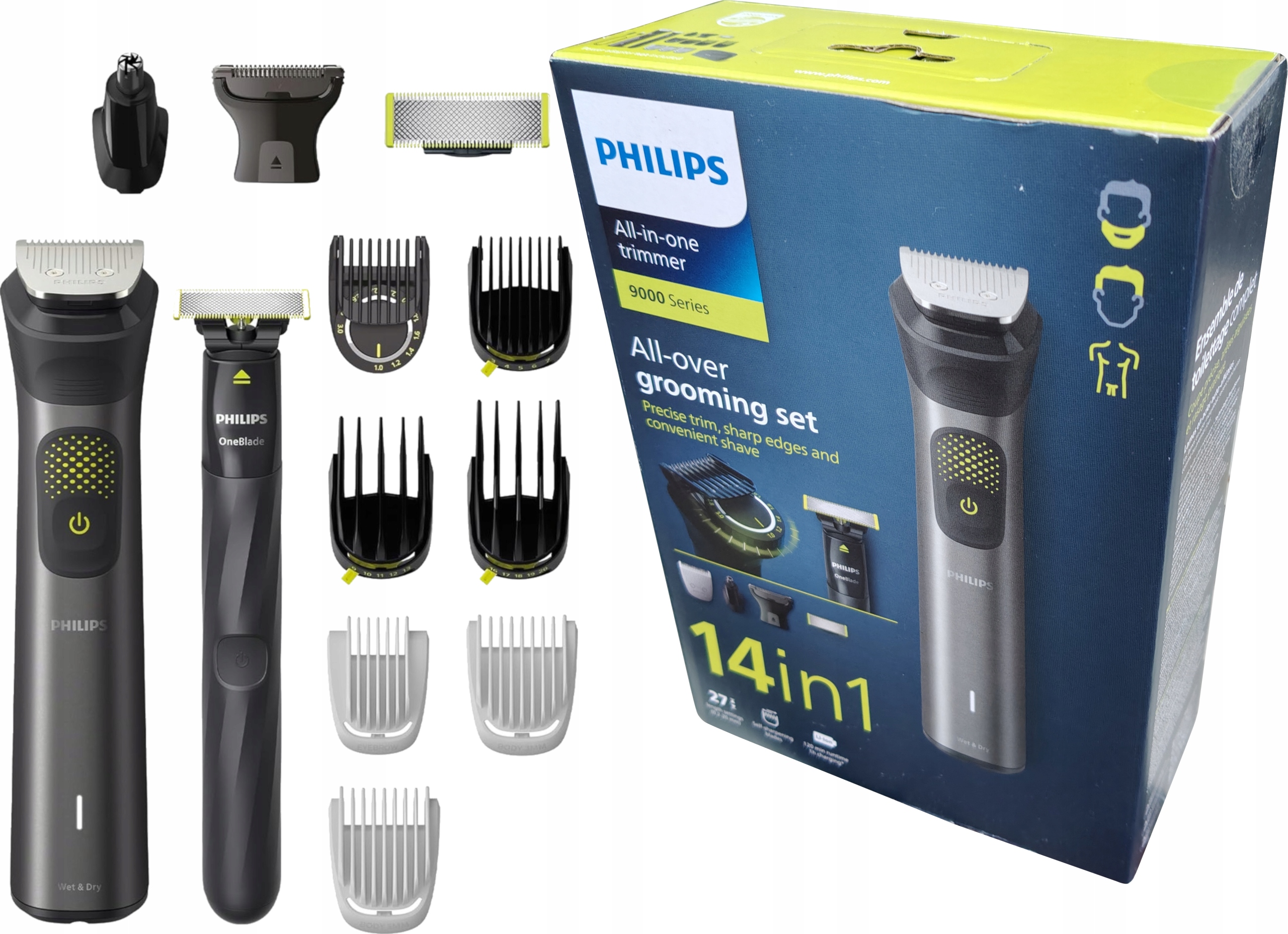 Trymer Do Ciała Włosów I Twarzy Philips 9000 Series All In One MG9550/15