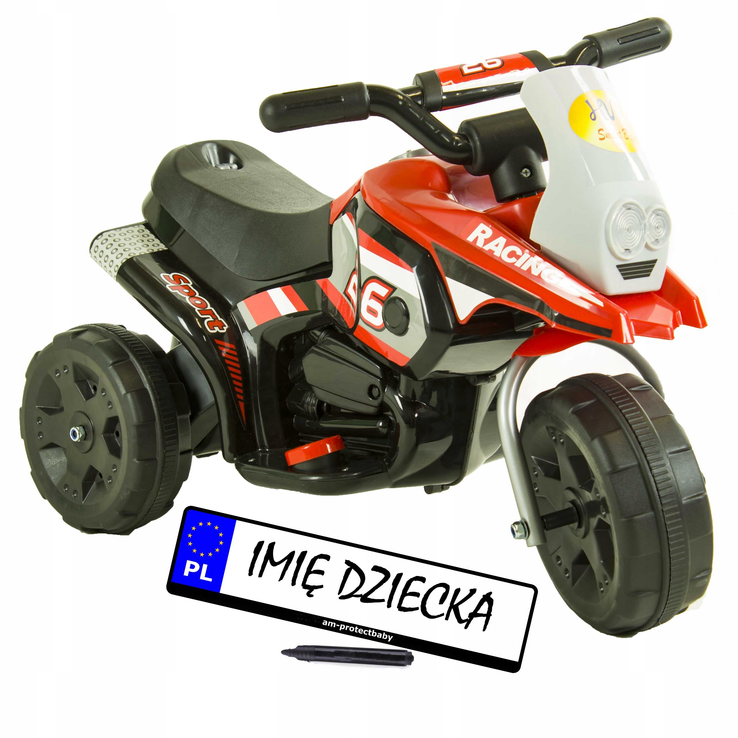 

Motor dla dzieci na akumulator Dźwięki+ Ledy