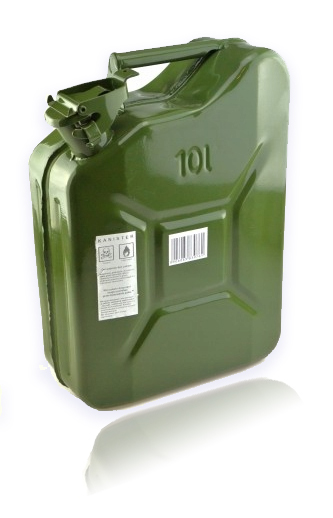 KANISTER METALOWY NA PALIWO ROPE BENZYNE 10L