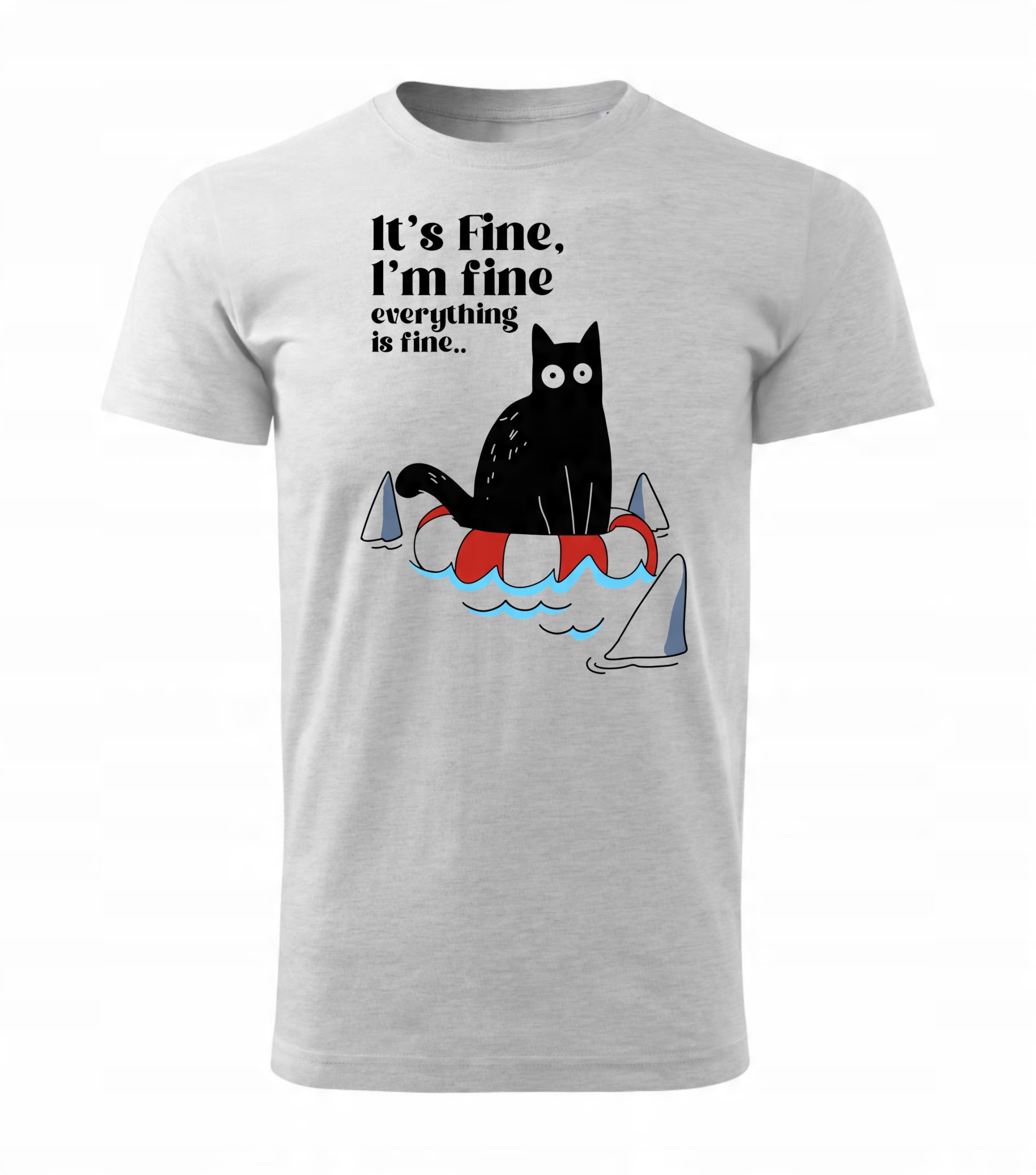

Koszulka Z Kotem Męska Kot Tshirt M