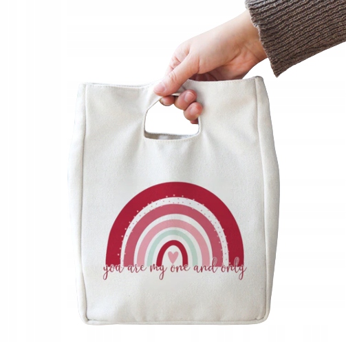 TERMICZNA TORBA TOREBKA NA LUNCH TĘCZA v5