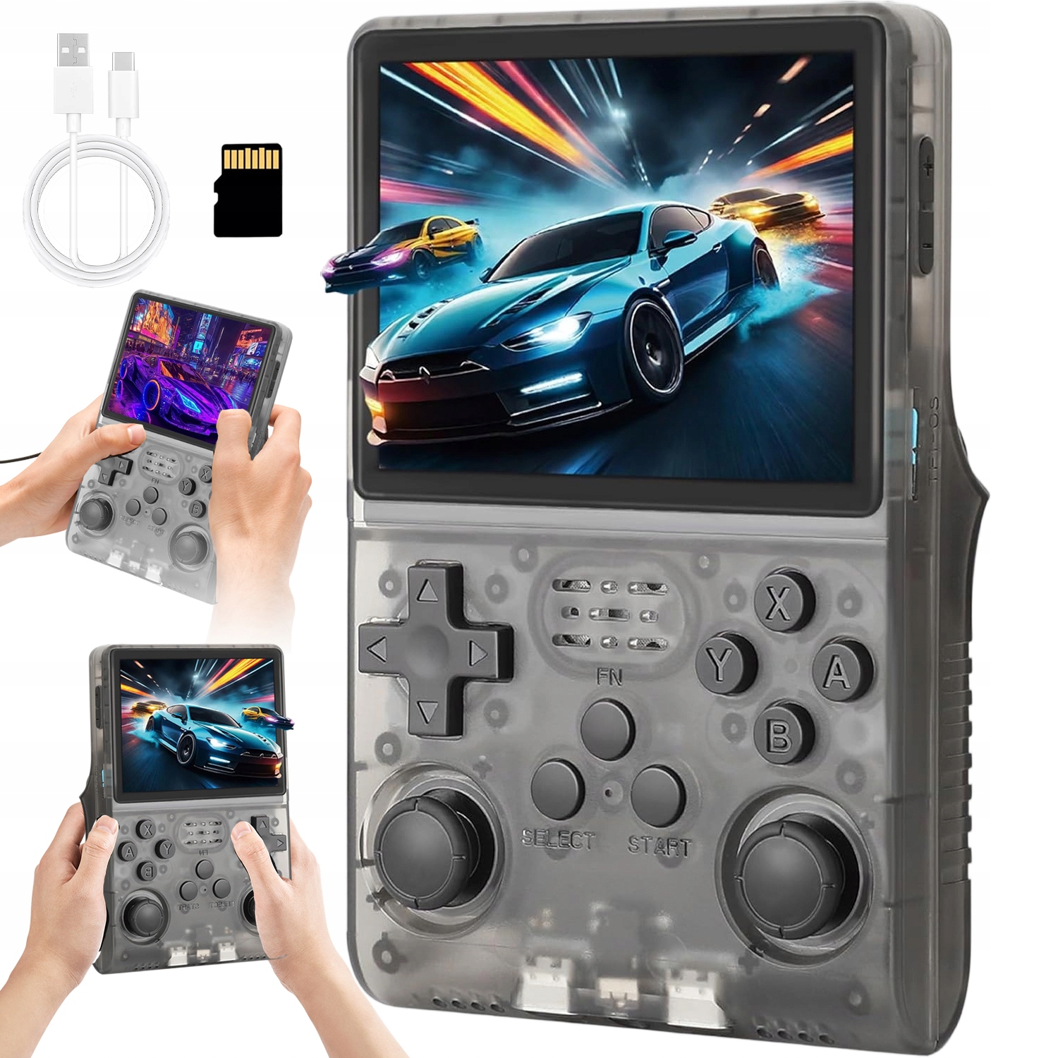 Kieszonsolka Przenośna Konsola R40S Pro 256GB 30000+ Gier Retro 3.5"