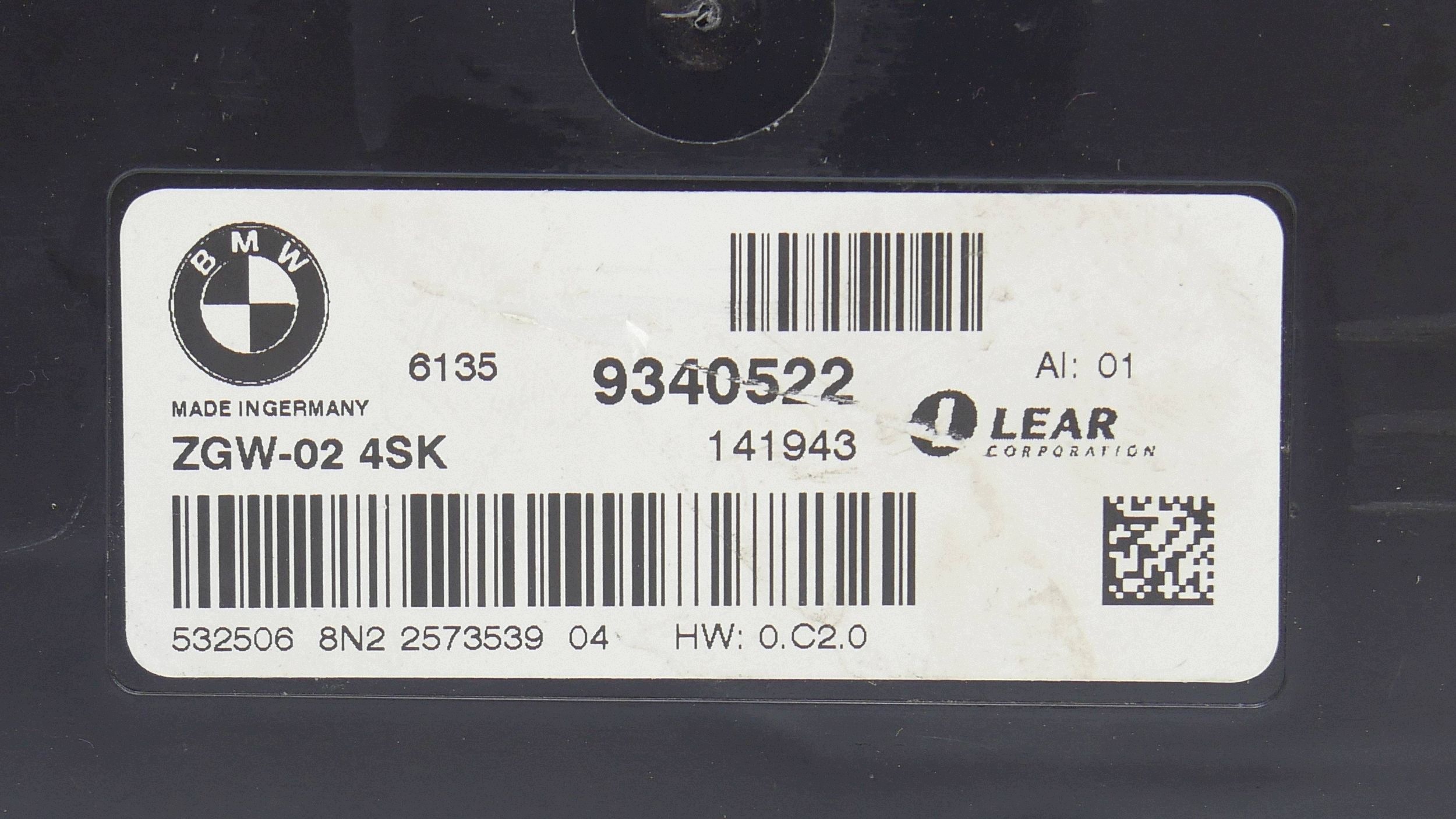 Unité commande confort BMW F10 F11 9340522