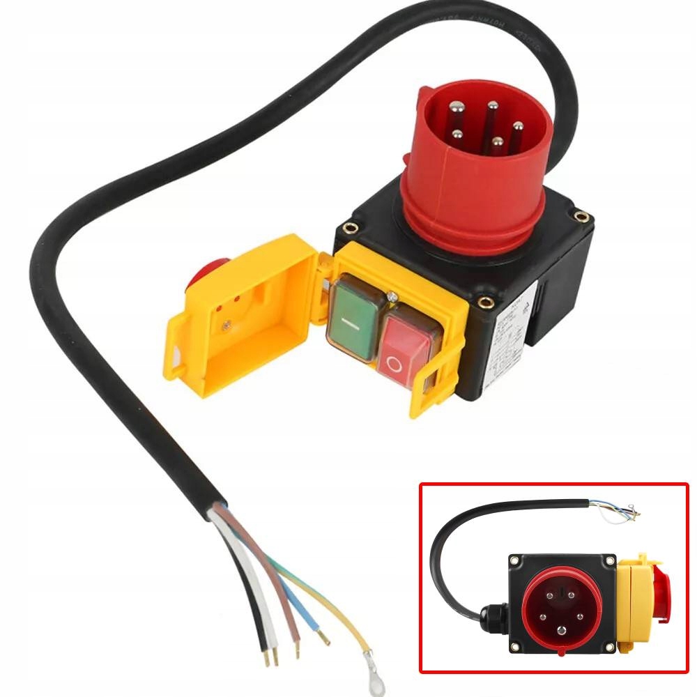 Wyłącznik trójfazowy przełącznik 380/400 V 0,8 m Przewód połączeniowy 5P