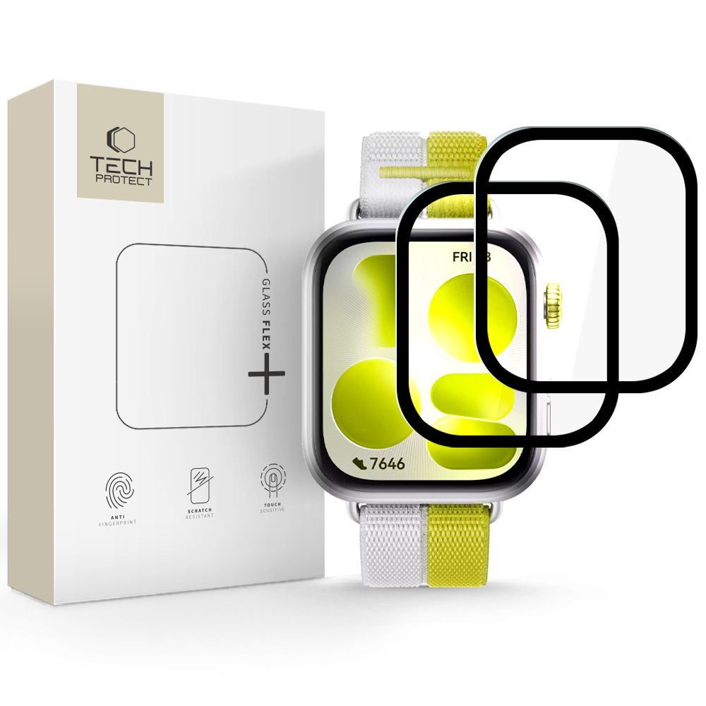 Szkło Hybrydowe Tech-protect Glass Flex+ 2-PACK Huawei Watch Fit 5 Black