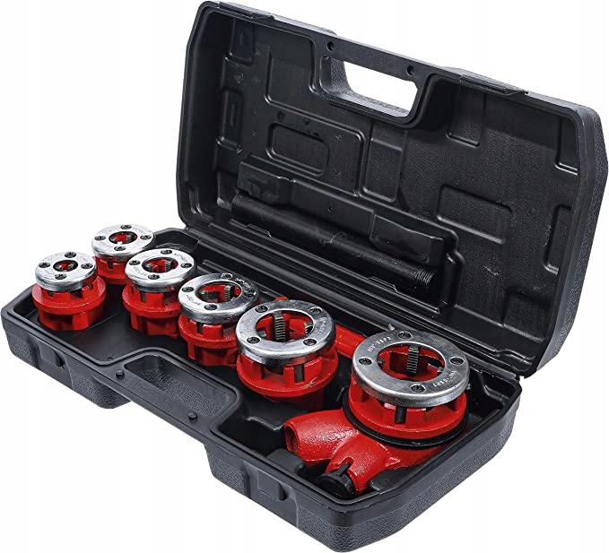 Zestaw gwintownic 1/4" - 1.1/4" 8 szt. B Rozmiary głowic 1 1/4