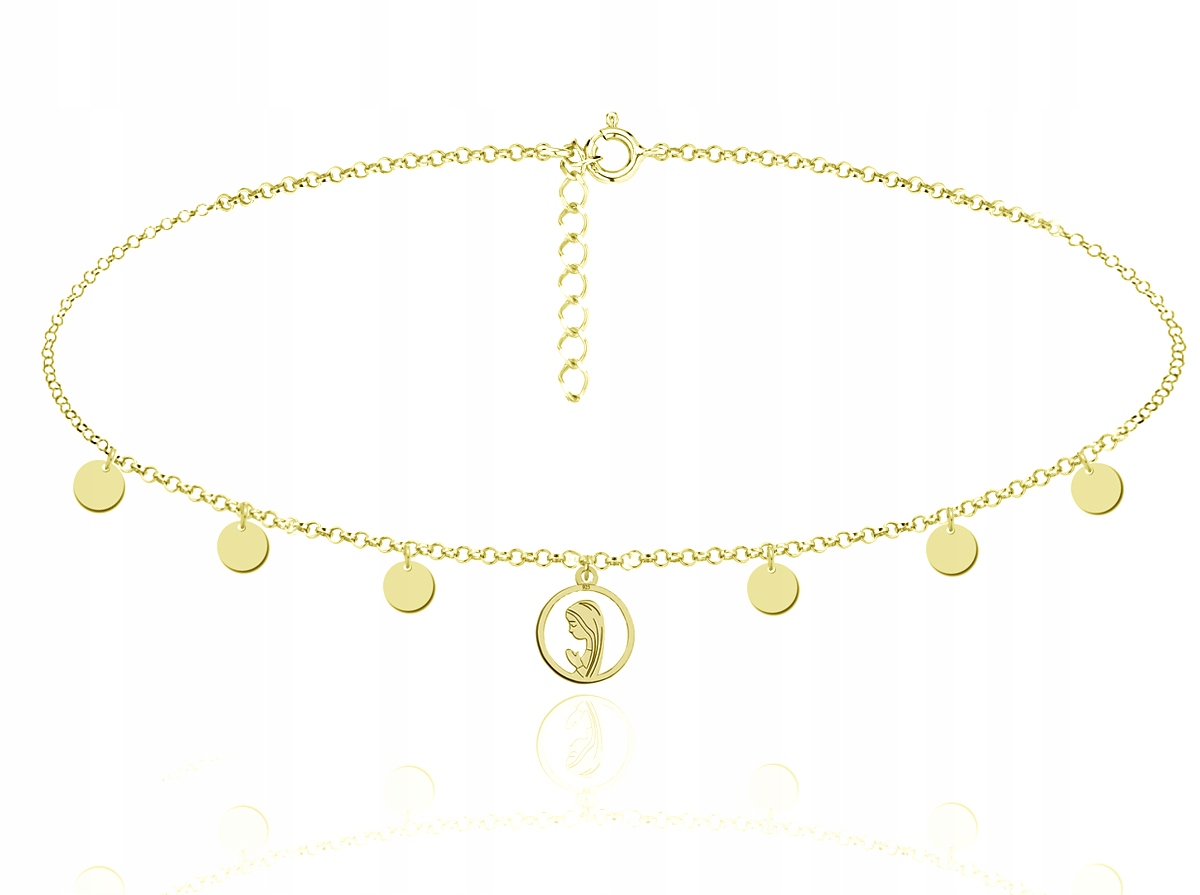 

Naszyjnik Choker Medalik Matka Boska Srebro 925