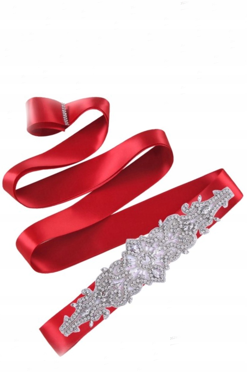 Szeroki pas do sukni ślubnej 7 kolorów Model Pasz szeroki