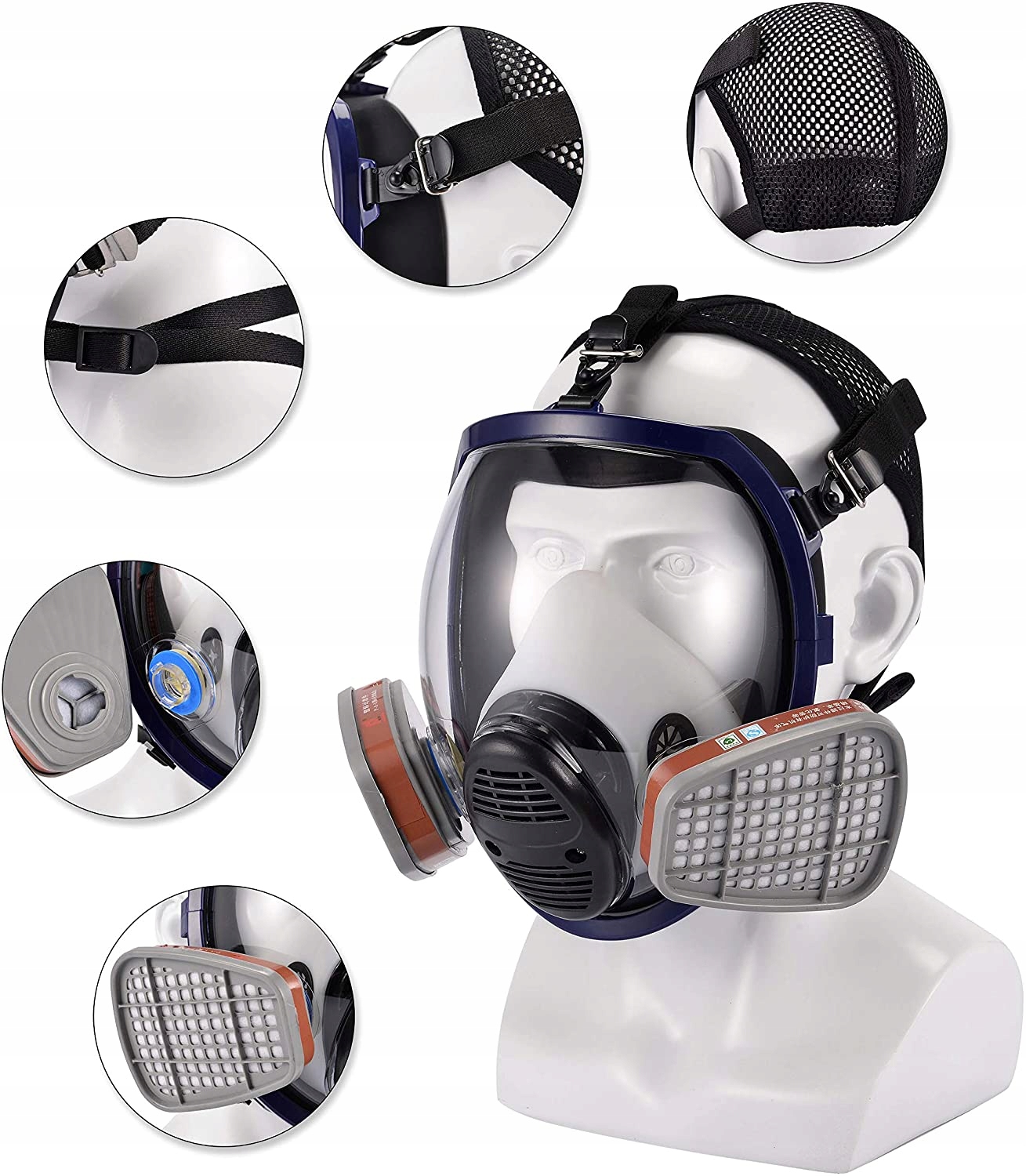 MASKA OCHRONNA LAKIERNICZA 3M 6800 PRZECIWGAZOWA Rozmiar uniwersalny