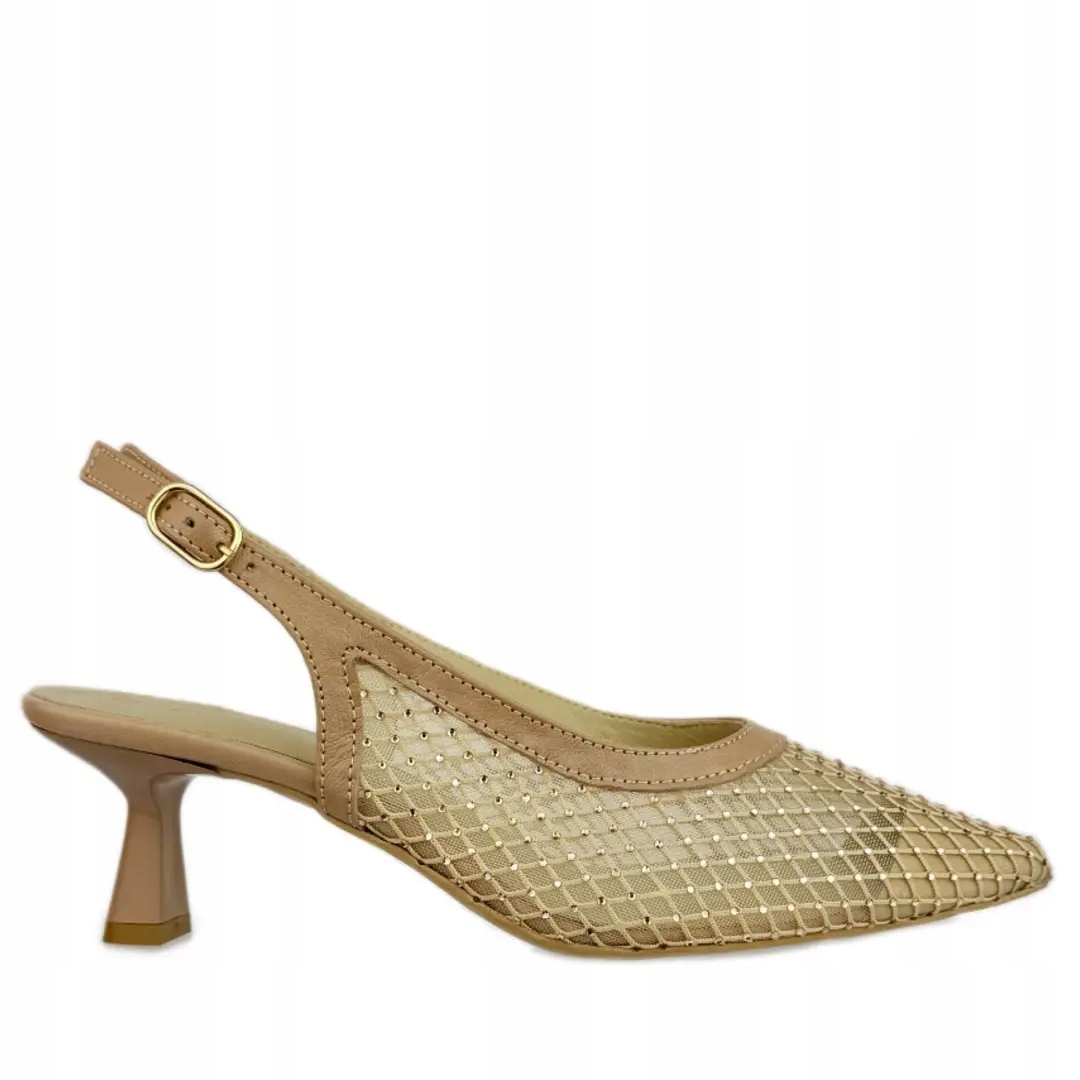 Dámské lodičky Higo 2835 BÉŽOVÁ344/SI Velikost 39, Béžová