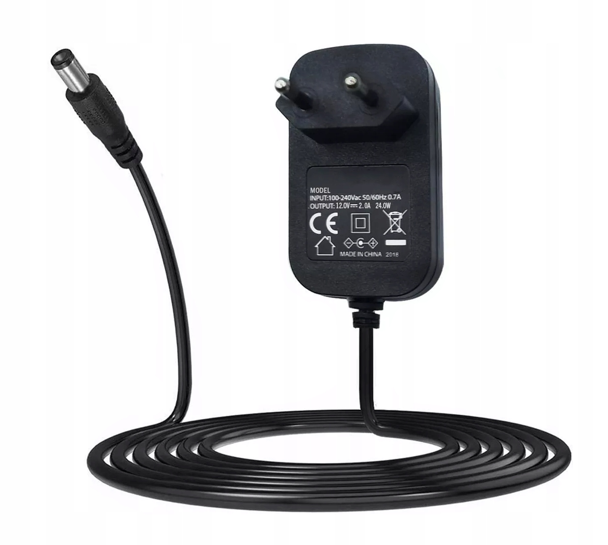 

Zasilacz do kamer Cctv 12V 2A 24W 2.1/5.5 mm