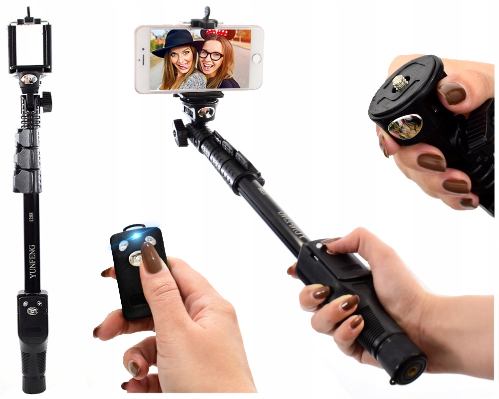 

Kij Selfie Bluetooth Długi 125cm do iPhone X