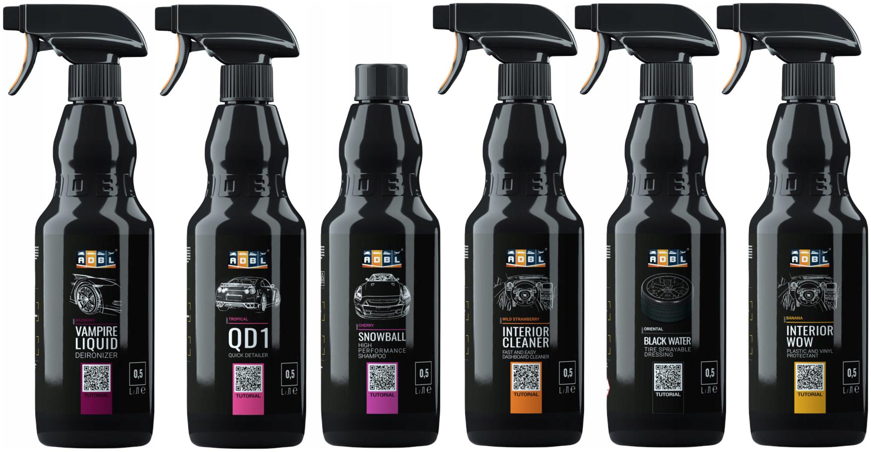 ADBL ZESTAW KOSMETYKÓW DO MYCIA I PIELĘGNACJI AUTA