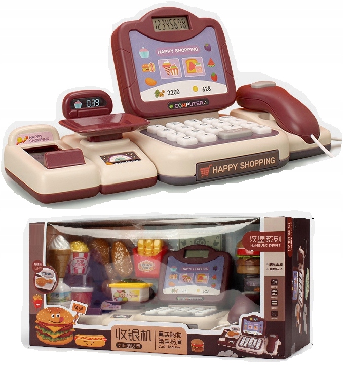 

Kasa fiskalna sklep czytnik akcesoria dla dzieci