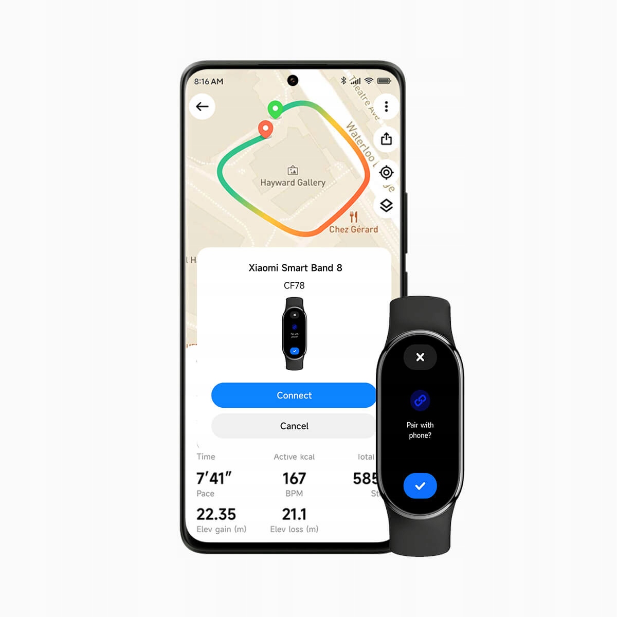 Smartband Xiaomi Mi Band 8 Gold Rodzaj smartband