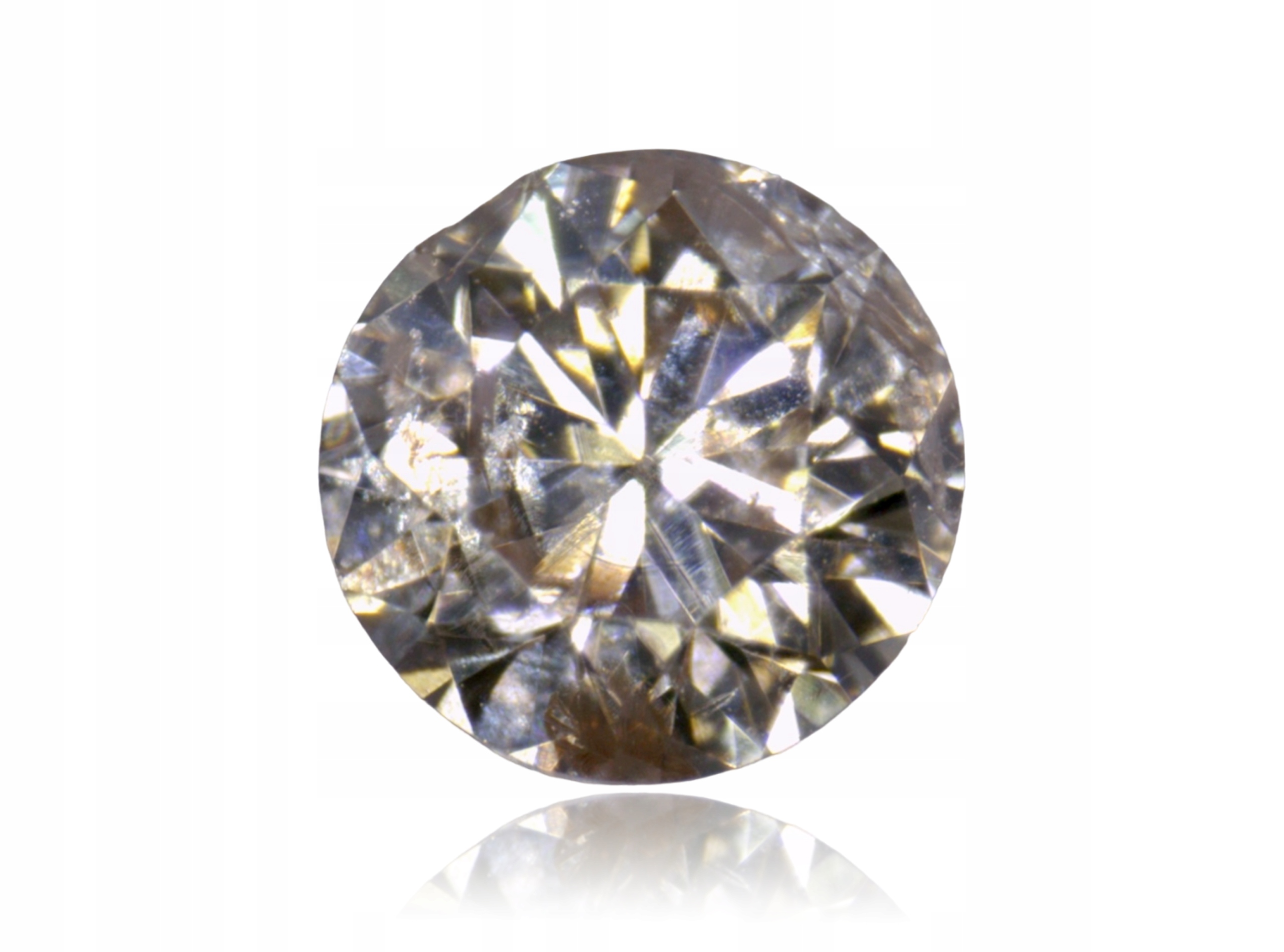 Přírodní Diamant 0.03ct Hnědý Briliant I1 eCertifikát Wbd
