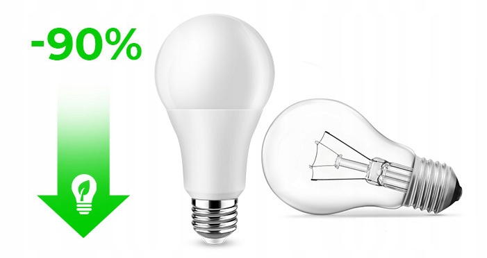 Żarówka LED E27 8W filament edison retro ozdobna Jasność 800 lm