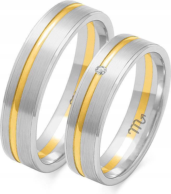 Bílé zlaté snubní prsteny svatba jemné 585 r 8 9 10 módní svatební kolekce
