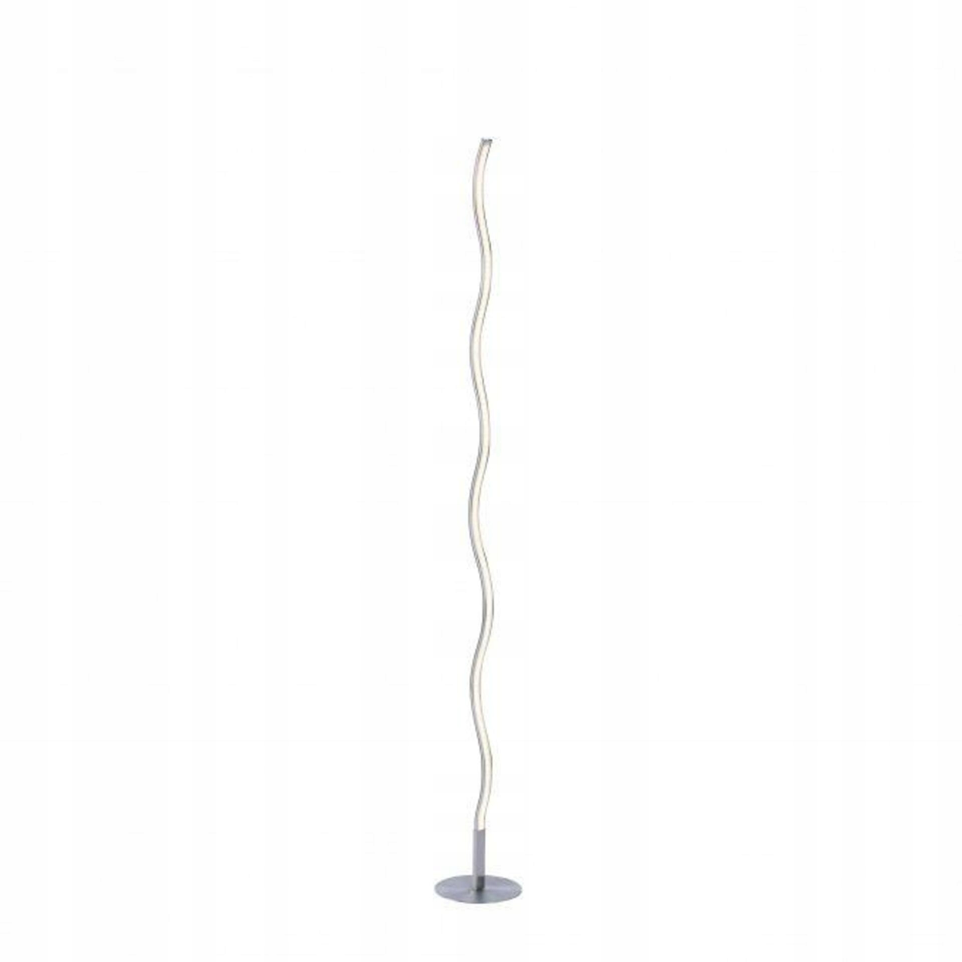 Led stojacia lampa Just Light, vlnový dizajn, oceľ, 120 cm, 3000K, 13W