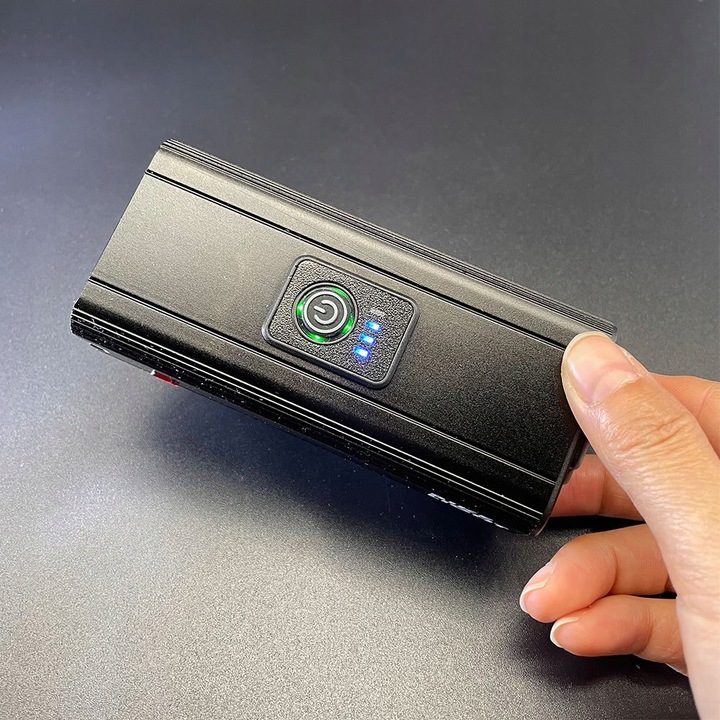 LAMPKA ROWEROWA LED PRZÓD 2200 LUMENÓW MOCNA + TYŁ światła rowerowe Liczba trybów świecenia 4