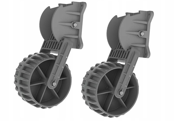 Tokarex Kółka transportowe plastikowe Kolibri czarny