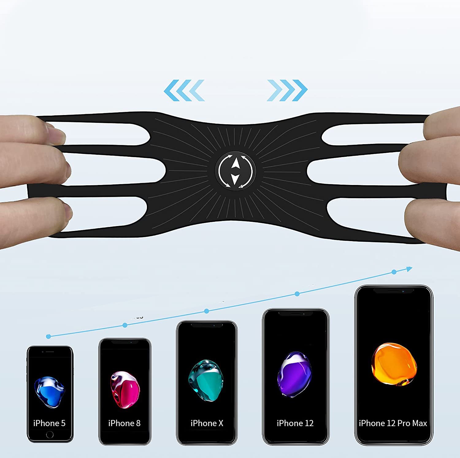 OBRACANY ODCZEPIANY UCHWYT TELEFONU ROWEROWY Model hol26