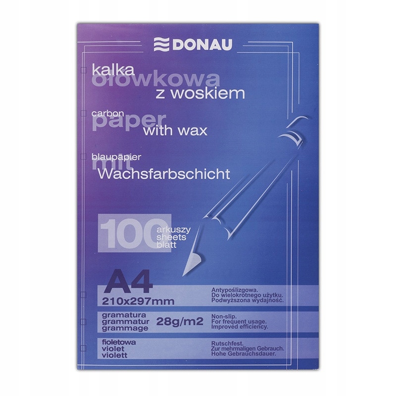 

Donau Ołówkowa Kalka A4 100 Arkuszy Z Woskiem!!!