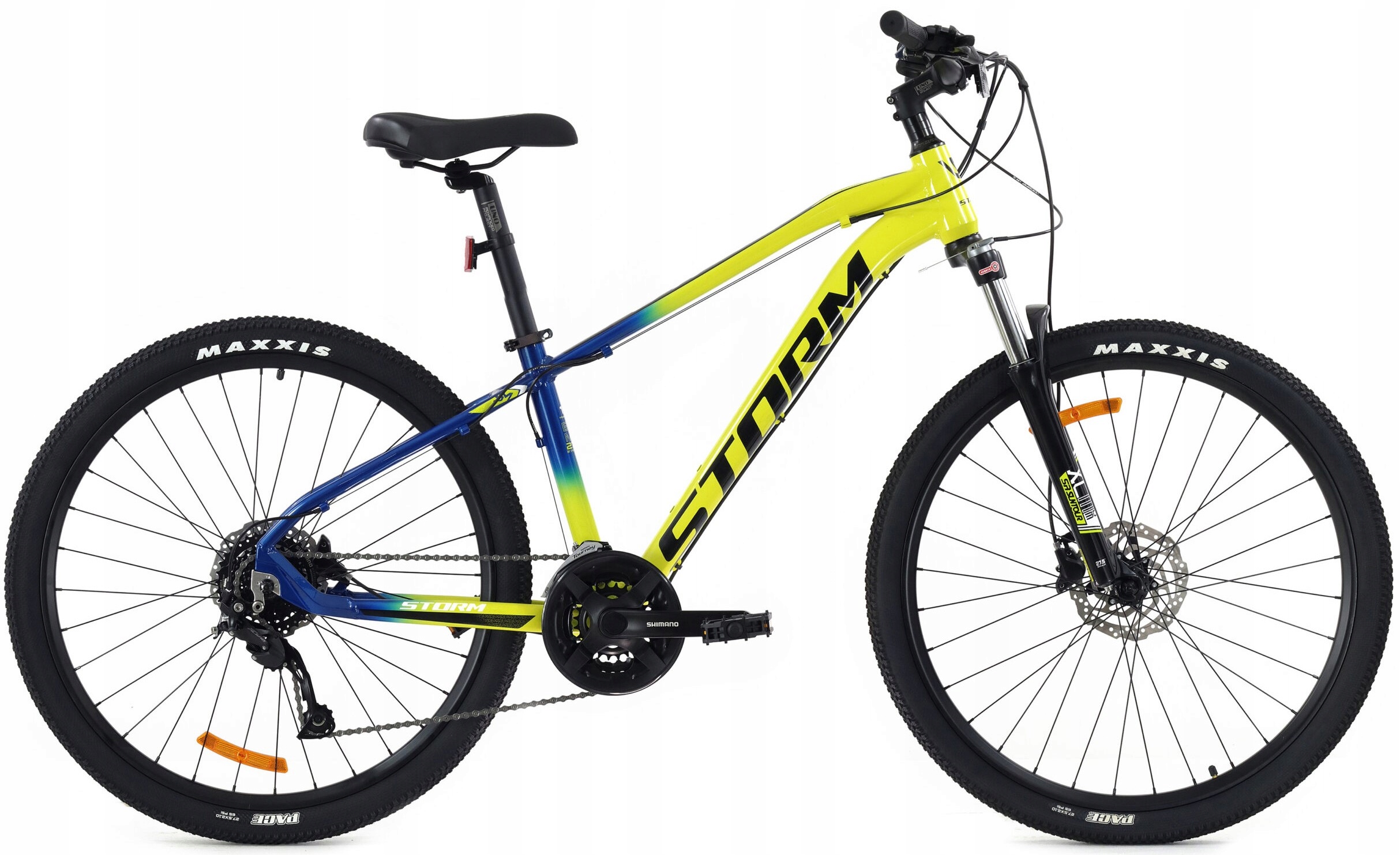 Rower Górski Mtb Storm Shark 4.0 rama 15 27,5 żółty