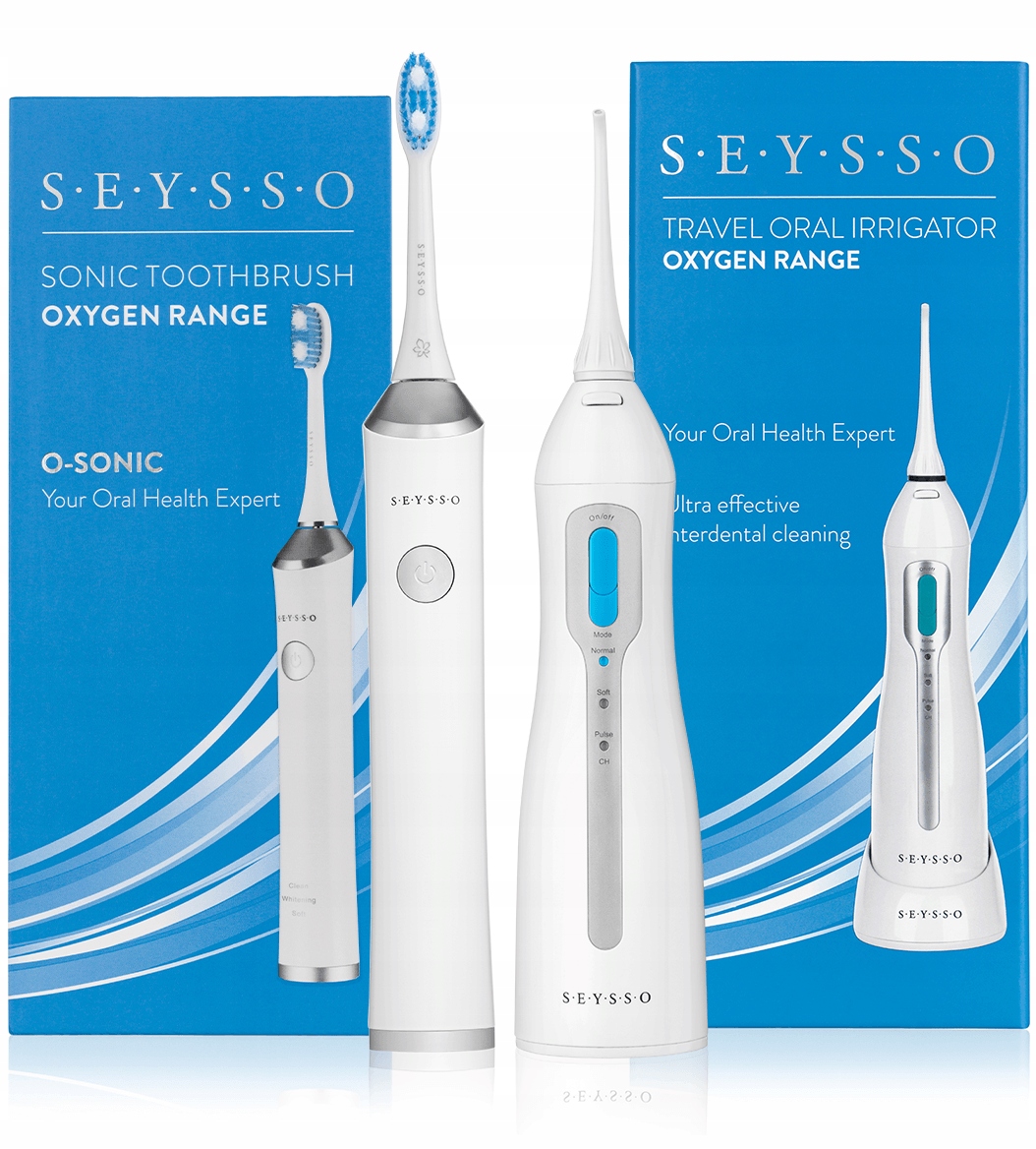 Zestaw szczoteczka soniczna irygator SEYSSO Oxygen