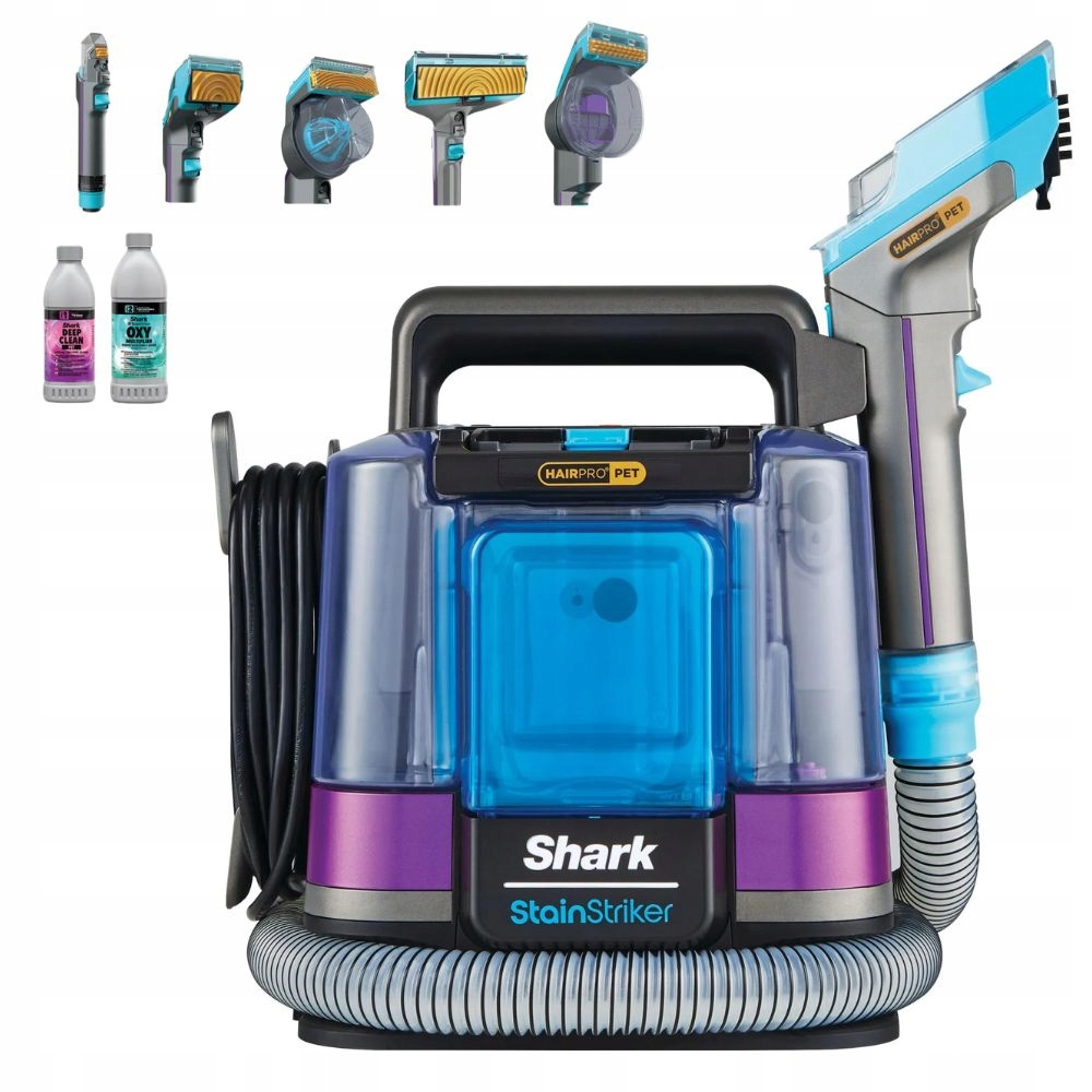 Odkurzacz piorący do tapicerki Shark StainStriker HairPro Pet PX250EUT