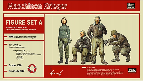 Hasegawa 64002 Sada figurek A Měřítko 1/20 Hobby Plastikový Model Novinka