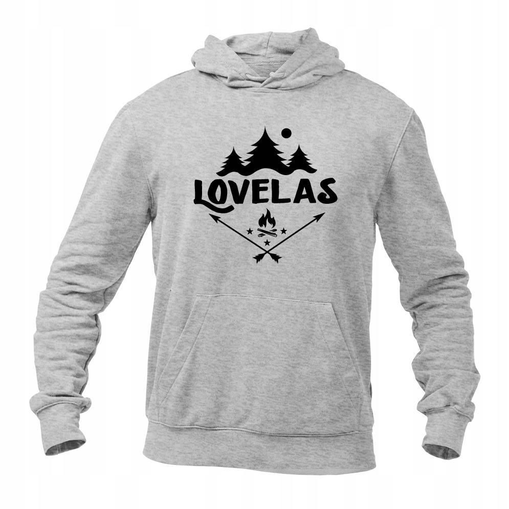

Bluza męska kangurka z kapturem Lovelas Góry Las