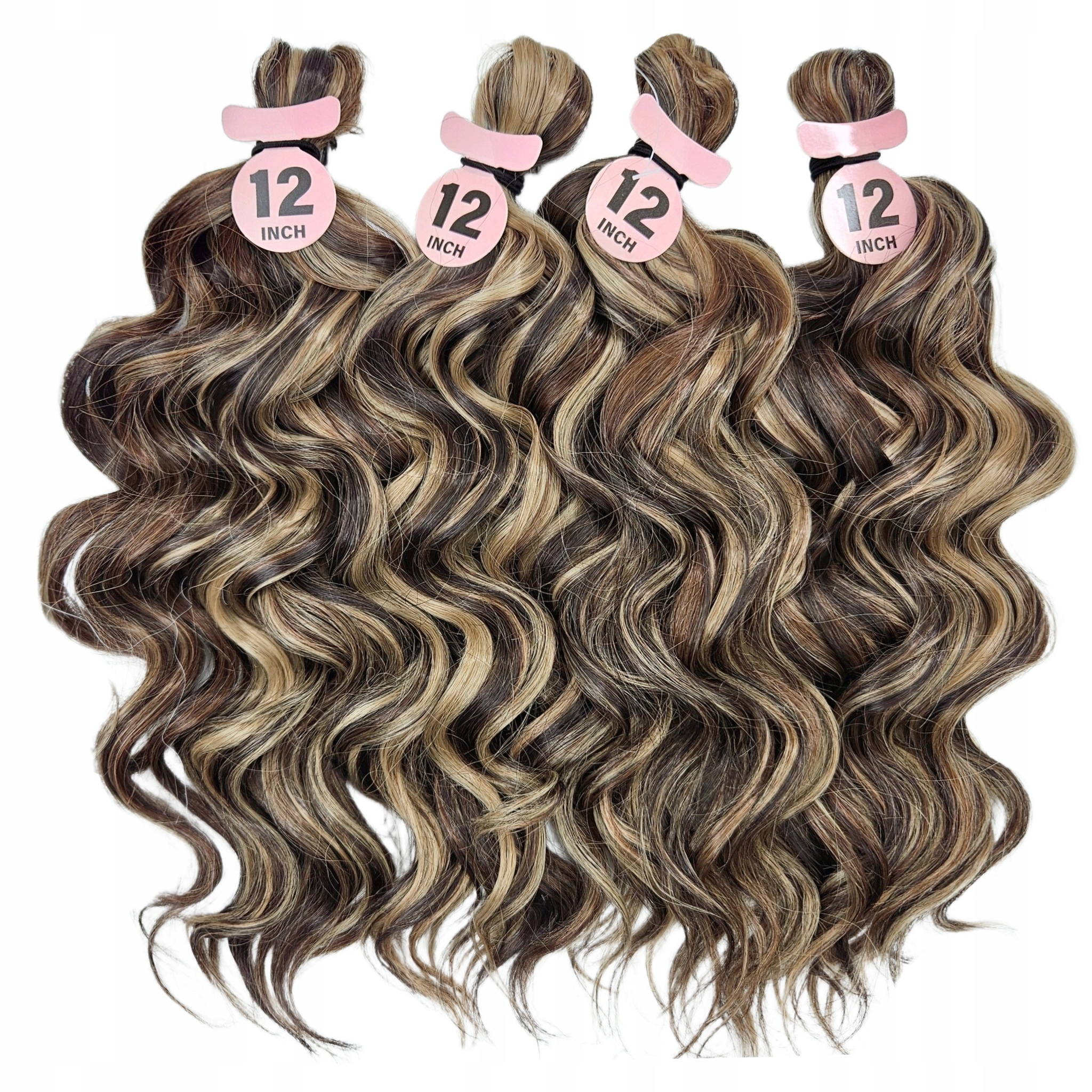 Włosy syntetyczne Afroloki Do Czesania Bogna Pro Balejaż Brąz 30cm 250g