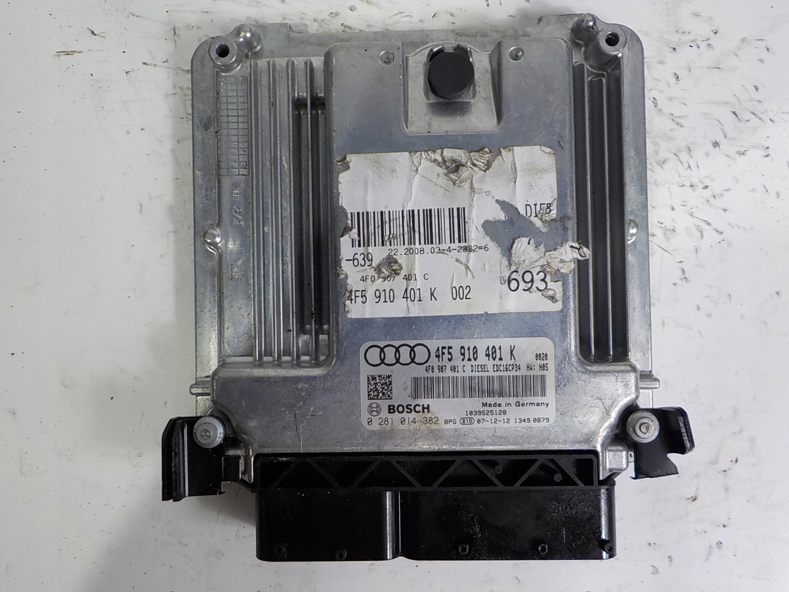 AUDI A6 C6 Computer Bedienteil 4F5910401K 0281014382